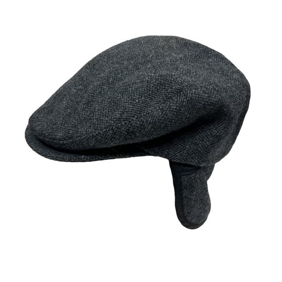 Vintage 80s Pendleton Grey Wool Newsboy Cap - Picture 5 of 10